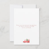 Minimale kerstfeestelijke fotoserie bedankkaart (Achterkant)