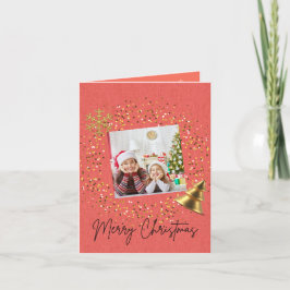Minimale kerstfeestkaart feestdagen kaart