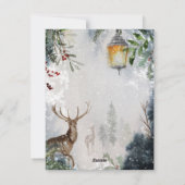 Minimale kerstfeestkaart feestdagenkaart (Achterkant)