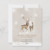 Minimale kerstfeestkaart feestdagenkaart (Voorkant)