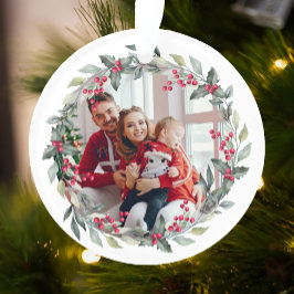 Minimale kerstfoto | Moderne maretak Ornament