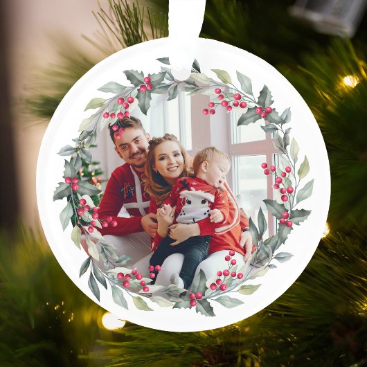 Minimale kerstfoto | Moderne maretak Ornament