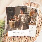 Minimale kerstfoto van Feliz Navidad Feestdagenkaart