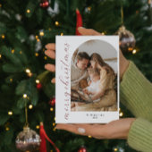 Minimale kerstfoto voor Arch Kaart