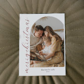 Minimale kerstfoto voor Arch Kaart