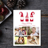 Minimale kerstfotocollage feestdagenkaart