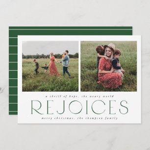 Minimale kerstfotokaart voor religieuze doeleinden kaart