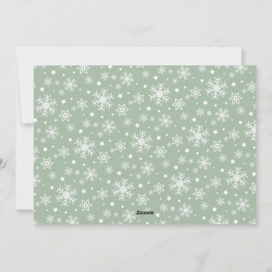 Minimale kerstfotokaarten voor Merry & Bright kers Feestdagenkaart (Achterkant)