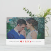 Minimale kerstfotokaarten voor Merry Feestdagenkaart (Staand voorkant)