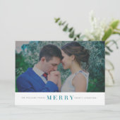 Minimale kerstfotokaarten voor Merry Feestdagenkaart (Staand voorkant)