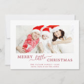 Minimale kerstgeboorte van Red Merry Feestdagenkaart (Voorkant)