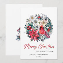 Minimale kerstgroet met elegante pinebomen