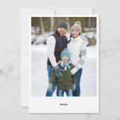 Minimale kerstgroet met elegante pinebomen feestdagenkaart (Achterkant)