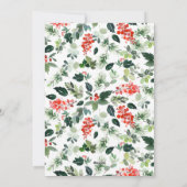 Minimale kerstgroet met elegante pinebomen feestdagenkaart (Achterkant)