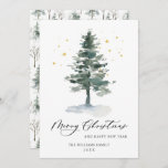 Minimale kerstgroet met elegante pinebomen feestdagenkaart<br><div class="desc">Minimale Elegant Pine Tree-kerstkaartje voor kerstvakantie. Verrassend en vreugde voor je naaste en maak de viering onvergeeflijk. Voor verdere aanpassing,  te klikken gelieve de "pas verder"verbinding aan en ons ontwerphulpmiddel te gebruiken om deze sjabloon te wijzigen.</div>