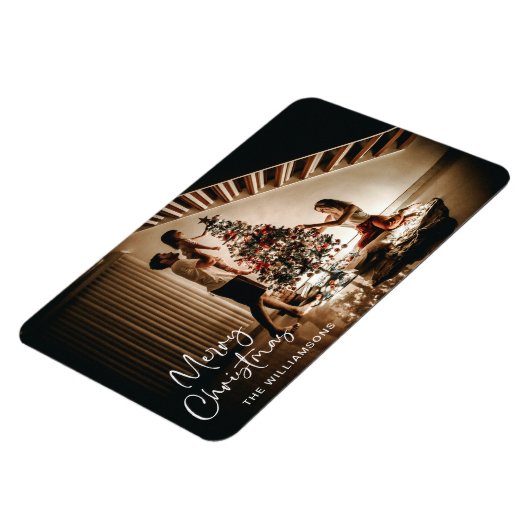 Minimale kersthandschrift met fotoscript magneet (Linkerzijde)