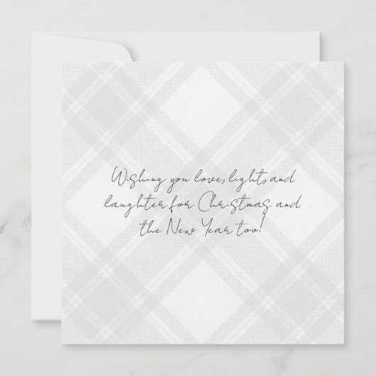 Minimale kerstkaart (Achterkant)