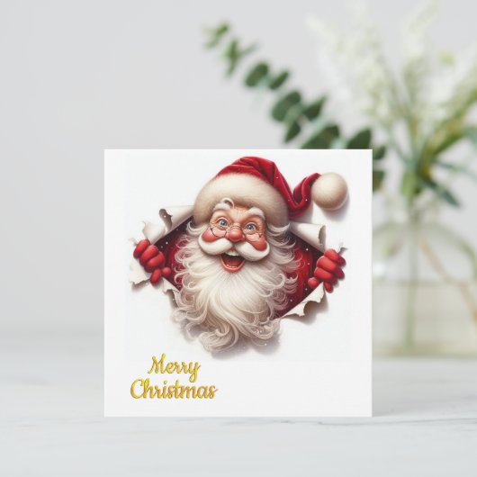 Minimale Kerstkaart | Lijntekening | KalirARTS (Staand voorkant)