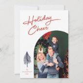 Minimale Kerstkaart met Foto (Voorkant)
