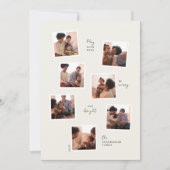 Minimale kerstkaart met zeven foto's (Voorkant)