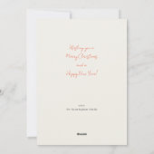 Minimale kerstkaart met zeven foto's (Achterkant)