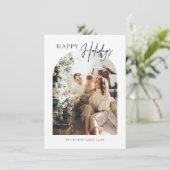 Minimale kerstkaartje bedankkaart (Staand voorkant)