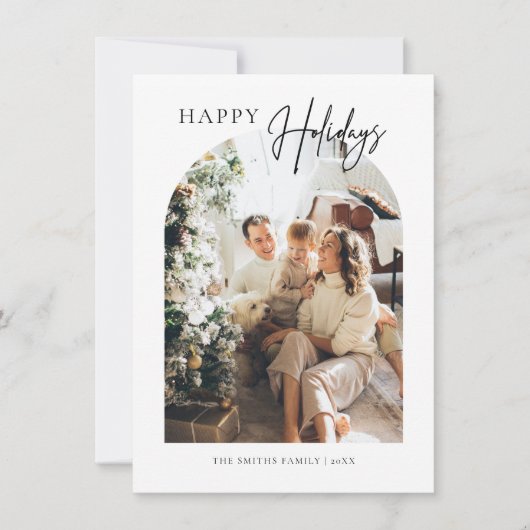 Minimale kerstkaartje bedankkaart (Voorkant)