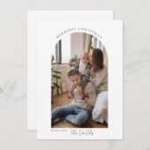 Minimale kerstkaartje bedankkaart (Voorkant / Achterkant)