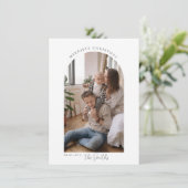 Minimale kerstkaartje bedankkaart (Staand voorkant)