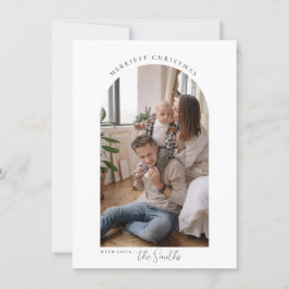 Minimale kerstkaartje bedankkaart