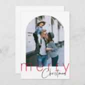 Minimale kerstkaartje bedankkaart (Voorkant / Achterkant)