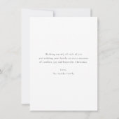 Minimale kerstkaartje bedankkaart (Achterkant)