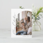 Minimale kerstkaartje bedankkaart (Staand voorkant)