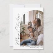 Minimale kerstkaartje bedankkaart (Voorkant)