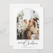 Minimale kerstkaartje bedankkaart (Voorkant / Achterkant)