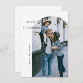 Minimale kerstkaartje bedankkaart (Voorkant / Achterkant)