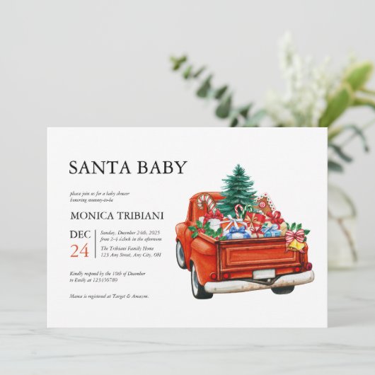 Minimale kerstkerstkerstkerstkerstwinter kaart (Staand voorkant)