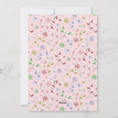 Minimale kerstkleuren familiefoto feestdagenkaart (Achterkant)