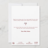 Minimale kerstklokken en laurierblaadjes vakantie  (Achterkant)