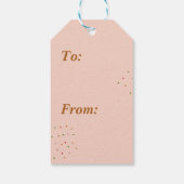 Minimale kerstkoekjes cadeaulabel (Achterkant)