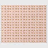 Minimale kerstkoekjes cadeaupapier (Vlak)