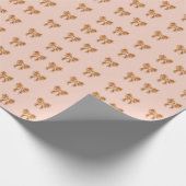 Minimale kerstkoekjes cadeaupapier (Hoek)