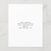 Minimale Kerstmis | Budget Photo Holiday Kaart (Achterkant)