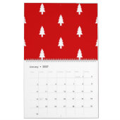 Minimale Kerstmis dennenboom eenvoudig Kalender (Jan 2027)