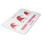 Minimale Kerstmis en Nieuwjaar gelukkig Badmat (Gekanteld)