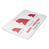 Minimale Kerstmis en Nieuwjaar gelukkig Badmat (Gekanteld)