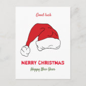 Minimale Kerstmis en Nieuwjaar gelukkig Briefkaart (Voorkant)