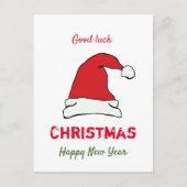 Minimale Kerstmis en Nieuwjaar gelukkig Briefkaart (Voorkant)