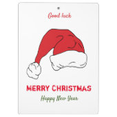 Minimale Kerstmis en Nieuwjaar gelukkig Klembord (Achterkant)