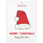 Minimale Kerstmis en Nieuwjaar gelukkig Klembord (Achterkant)